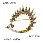 Hedgehog  Alloy Rhinestone Brooch PA5751