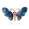 Butterfly  Alloy Rhinestone Brooch PA5754