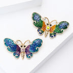 Butterfly  Alloy Rhinestone Brooch PA5754