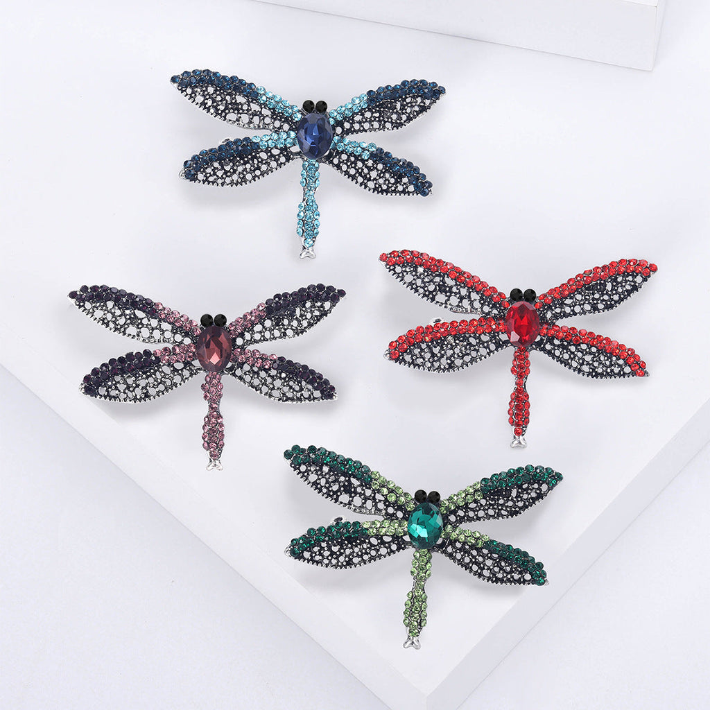 Dragonfly Alloy Rhinestone Brooch PA5761