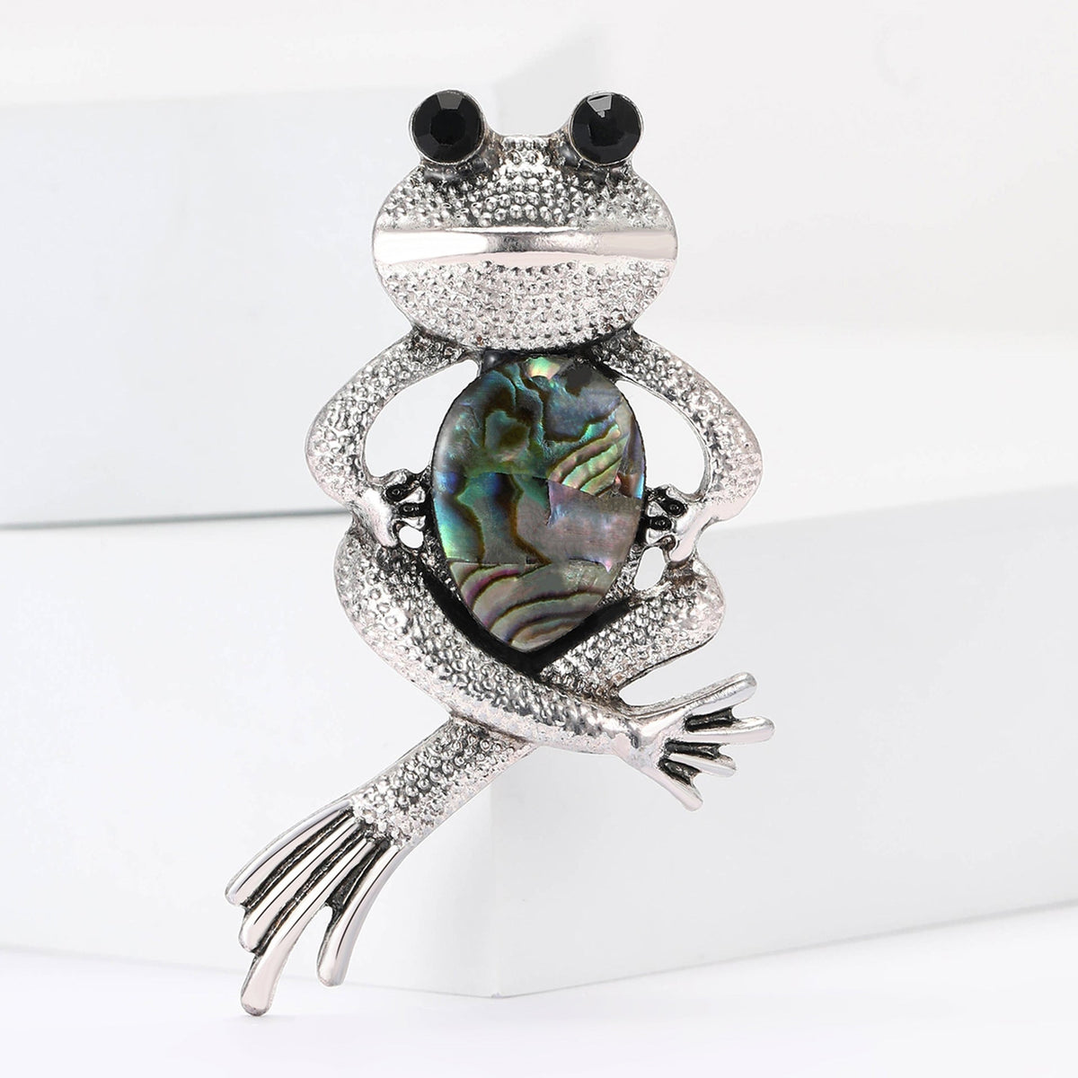 Frog Alloy Rhinestone Brooch PA5748