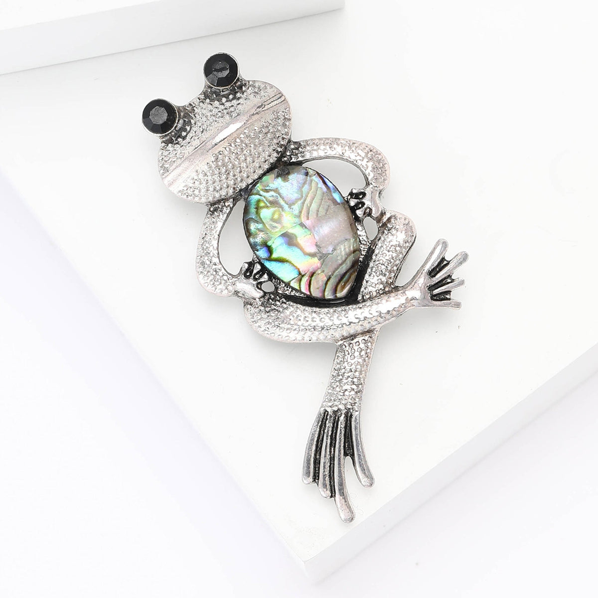 Frog Alloy Rhinestone Brooch PA5748
