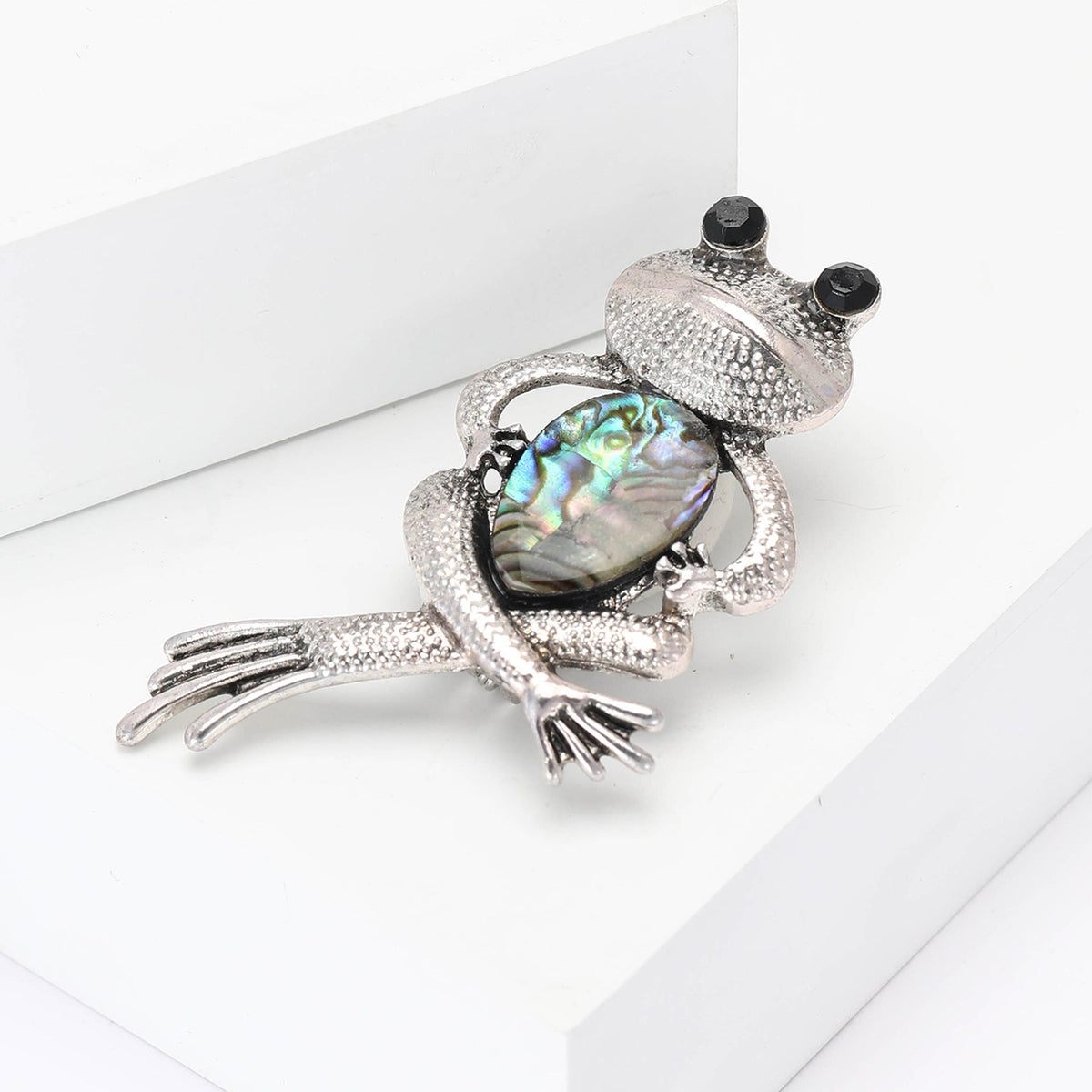Frog Alloy Rhinestone Brooch PA5748