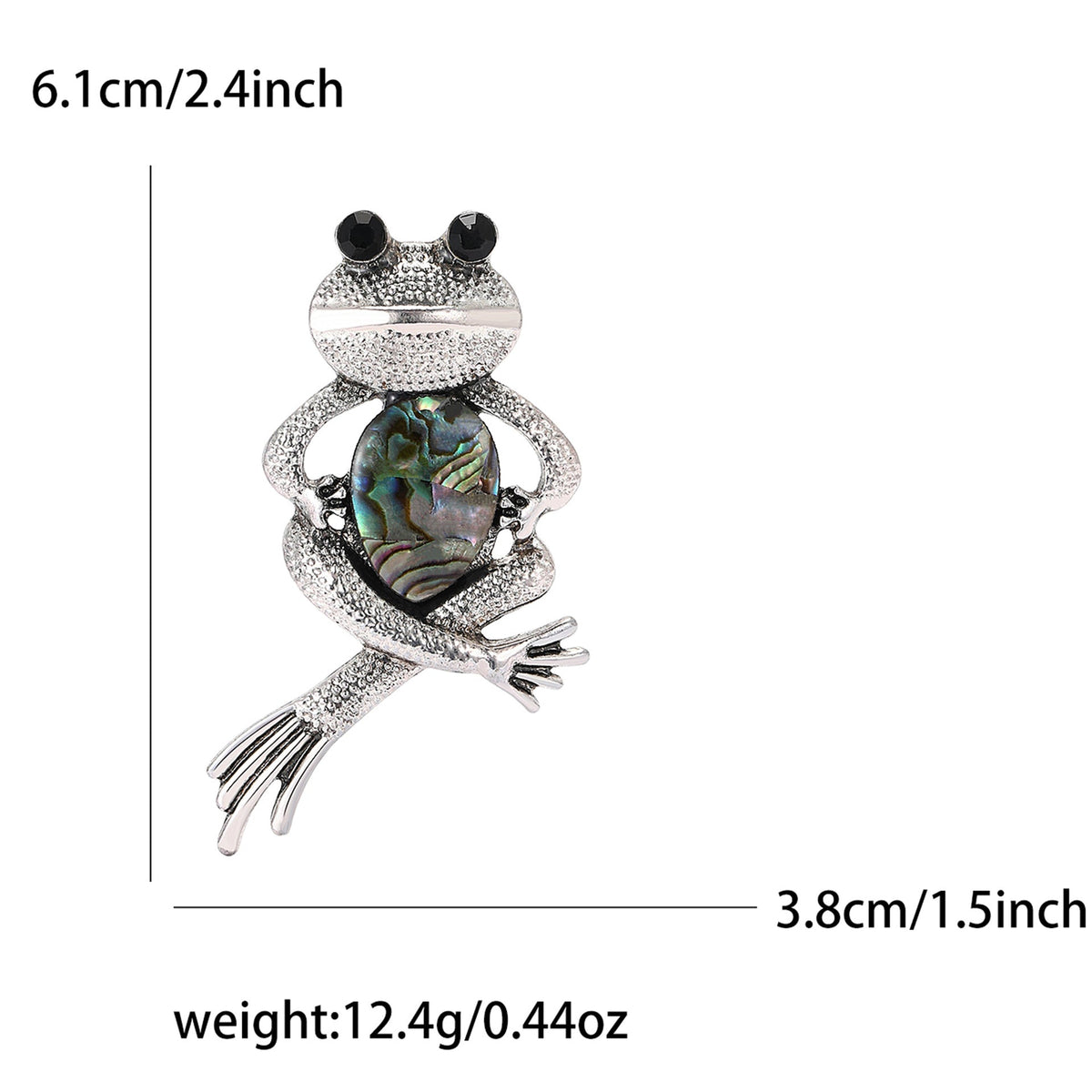 Frog Alloy Rhinestone Brooch PA5748
