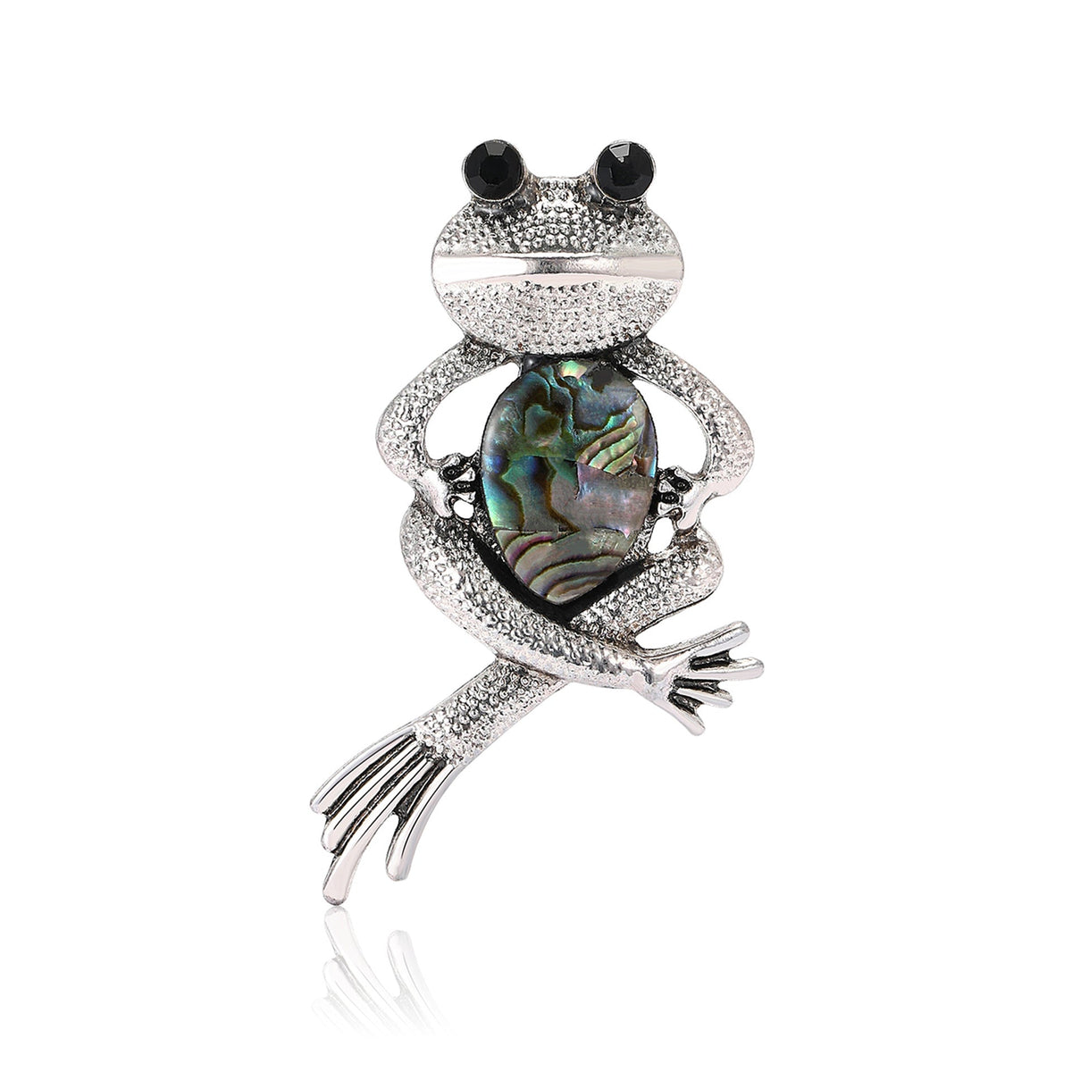 Frog Alloy Rhinestone Brooch PA5748
