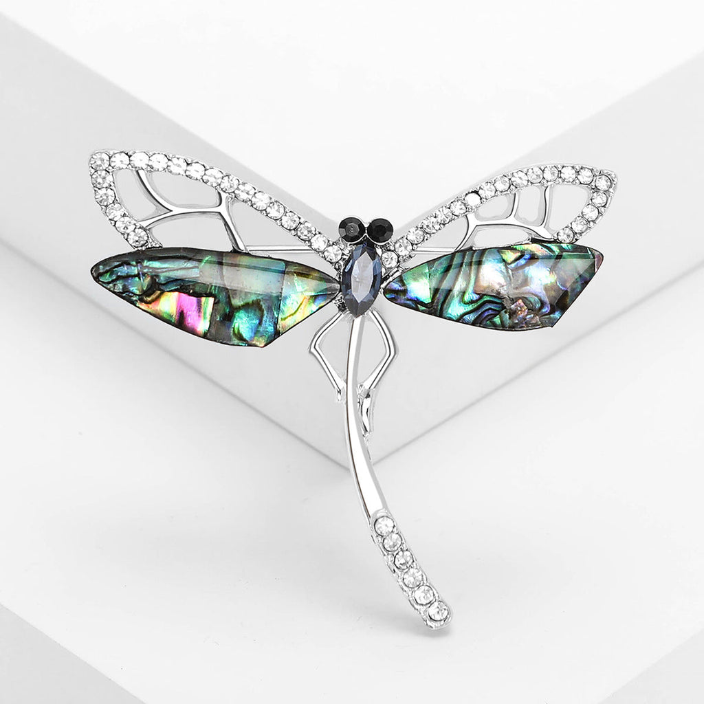 Dragonfly Alloy Rhinestone Brooch PA5769