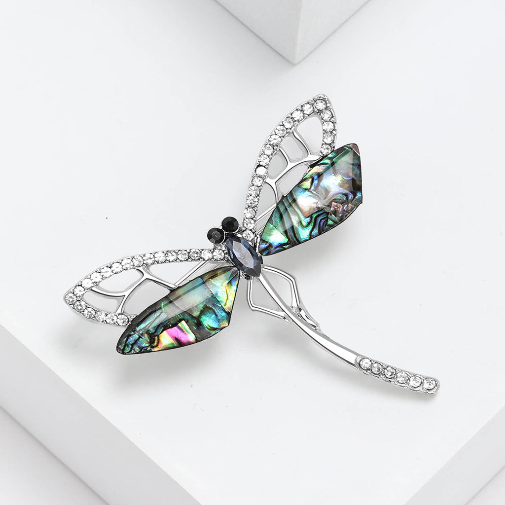 Dragonfly Alloy Rhinestone Brooch PA5769