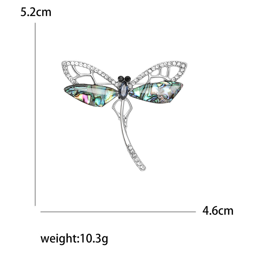 Dragonfly Alloy Rhinestone Brooch PA5769