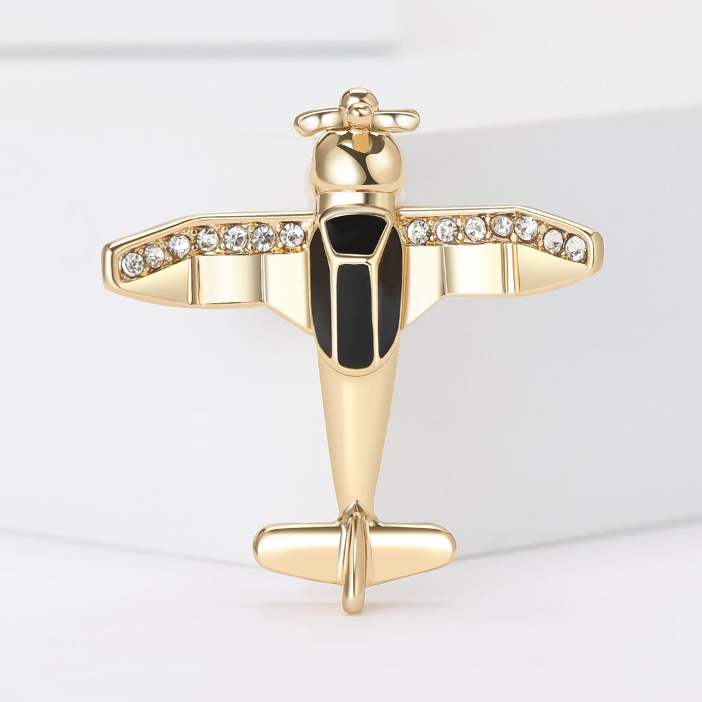 Aircraft Alloy Rhinestone Brooch PA5772 - view 2