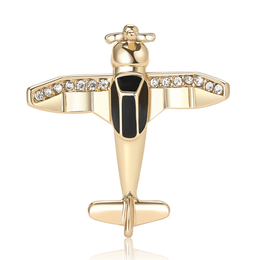 Aircraft Alloy Rhinestone Brooch PA5772