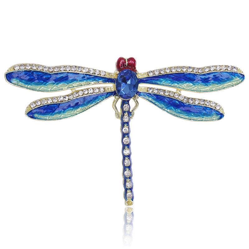 Dragonfly Alloy Rhinestone Brooch PA5779