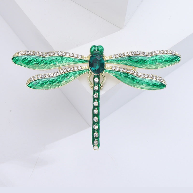 Dragonfly Alloy Rhinestone Brooch PA5779