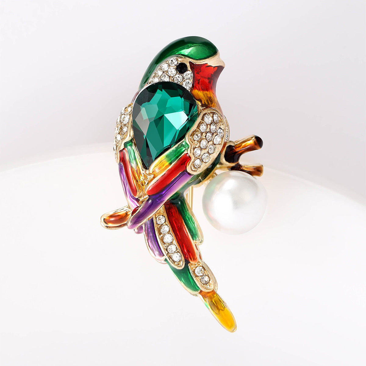 Thrush Crystal Alloy Rhinestone Brooch PA5780 - view 3