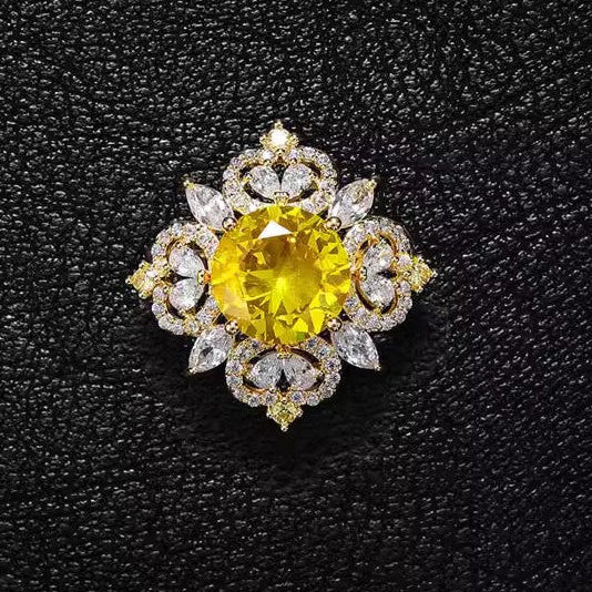 Cruciferous Alloy Rhinestone Brooch PA5786