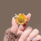 Sunflower Alloy Rhinestone Brooch PA5791 - view 2