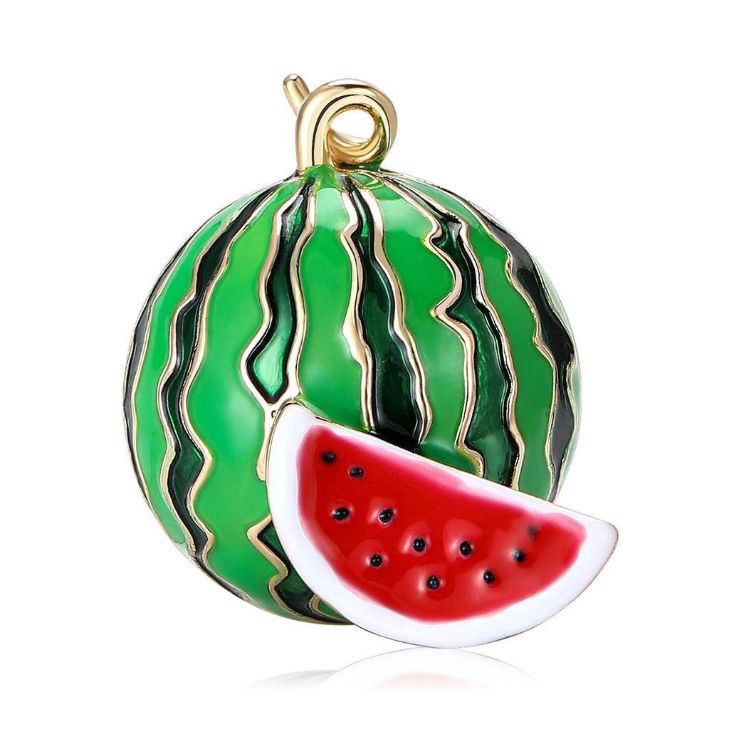 Watermelon Alloy Rhinestone Brooch PA5796