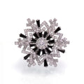 Snowflake Alloy Rhinestone Brooch PA5798 - view 4