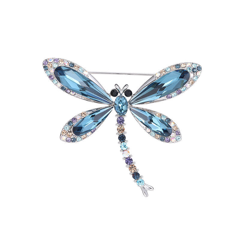 Dragonfly Alloy Rhinestone Brooch PA5809