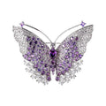 Butterfly Alloy Rhinestone Brooch PA5814 - view 3