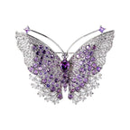 Butterfly Alloy Rhinestone Brooch PA5814 - view 3