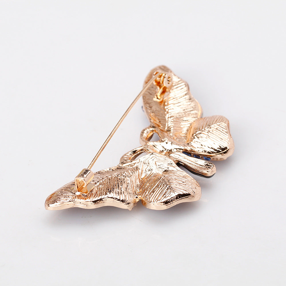 Butterfly Alloy Rhinestone Brooch PA5825