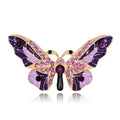 Butterfly Alloy Rhinestone Brooch PA5825