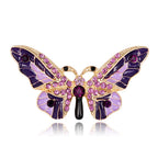 Butterfly Alloy Rhinestone Brooch PA5825