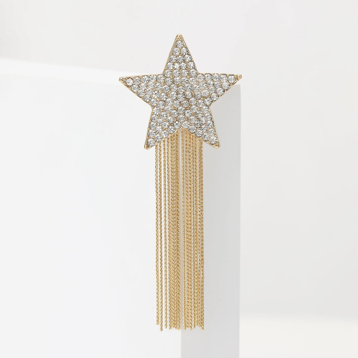 Star Tassel Alloy Rhinestone Brooch PA5833