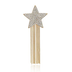 Star Tassel Alloy Rhinestone Brooch PA5833