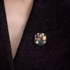 Flower Pearl Alloy Rhinestone Brooch PA5861 - view 3