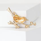 Magpie Branches Alloy Rhinestone Brooch PA5864 - view 2