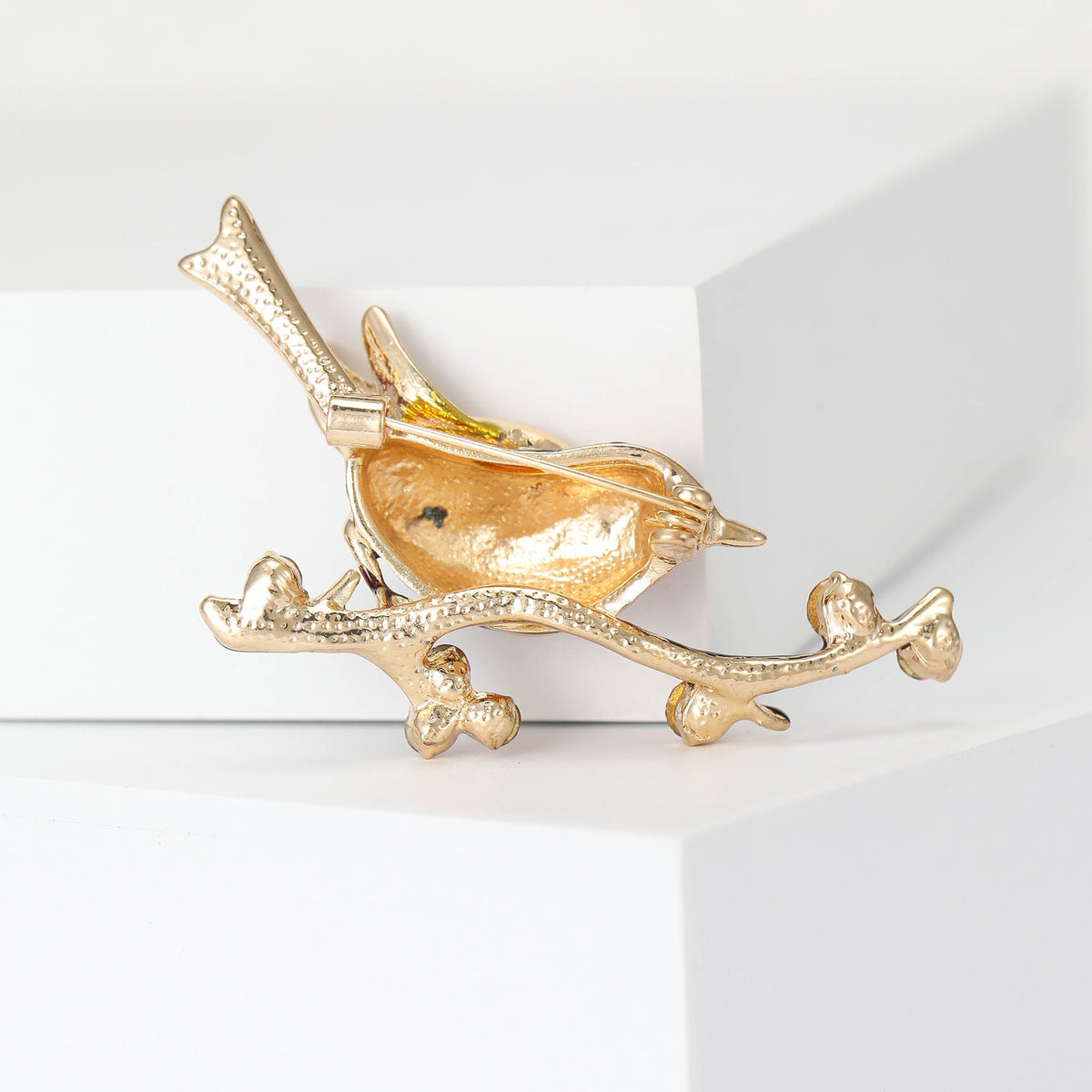 Magpie Branches Alloy Rhinestone Brooch PA5864 - view 2