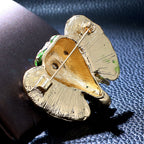Elephant Alloy Rhinestone Brooch PA5874 - view 3