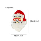 Santa Claus Head Acrylic Brooch PA5877