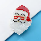 Santa Claus Head Acrylic Brooch PA5877