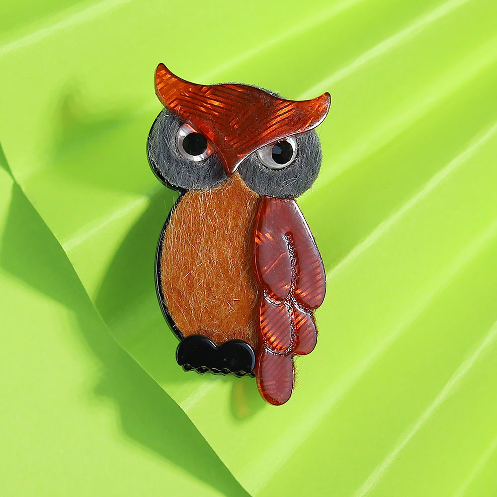 Owl Acrylic Brooch PA5880