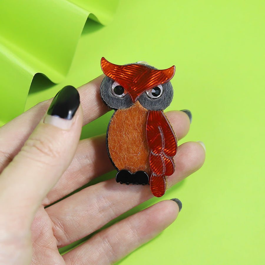 Owl Acrylic Brooch PA5880