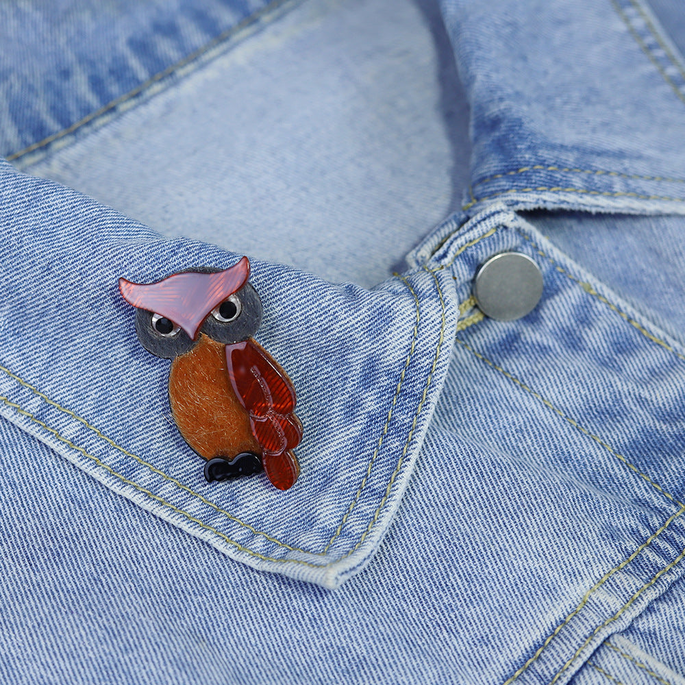 Owl Acrylic Brooch PA5880