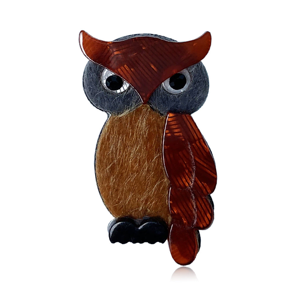 Owl Acrylic Brooch PA5880