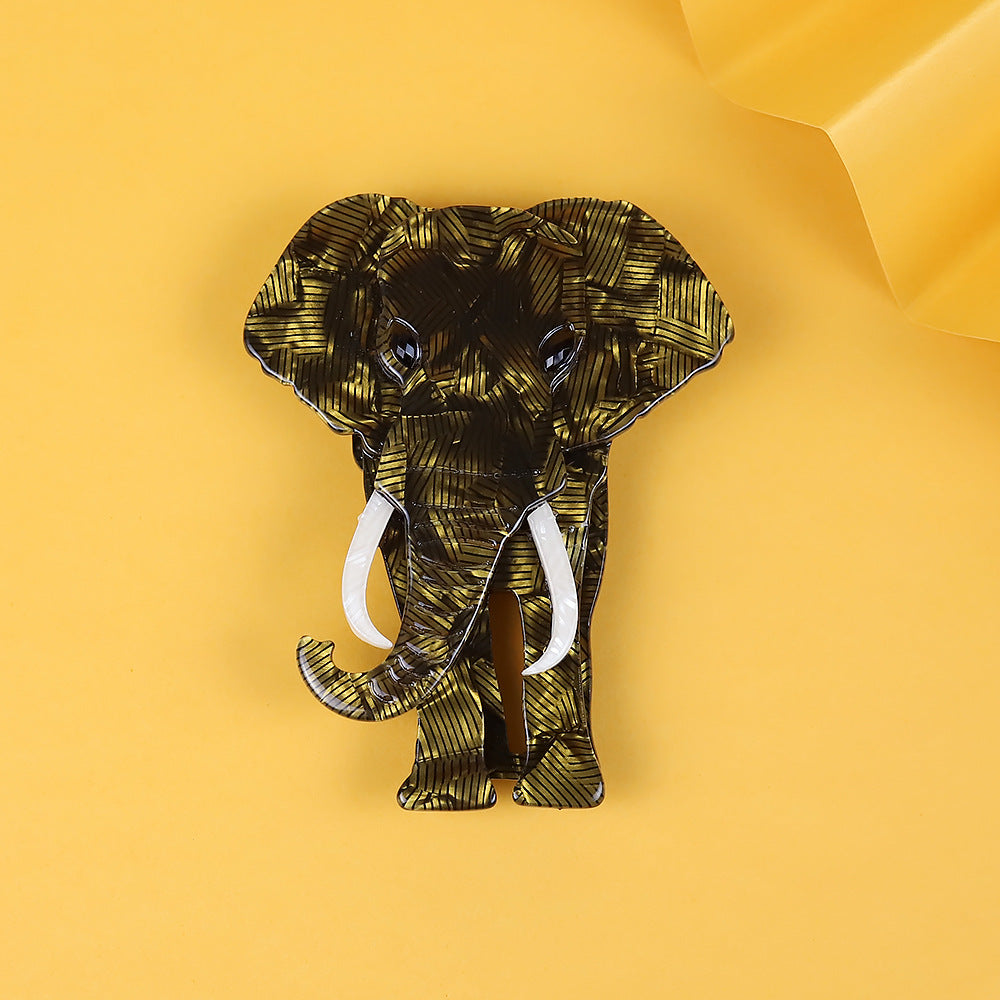 Acrylic Elephant Brooch PA5881 - view 2