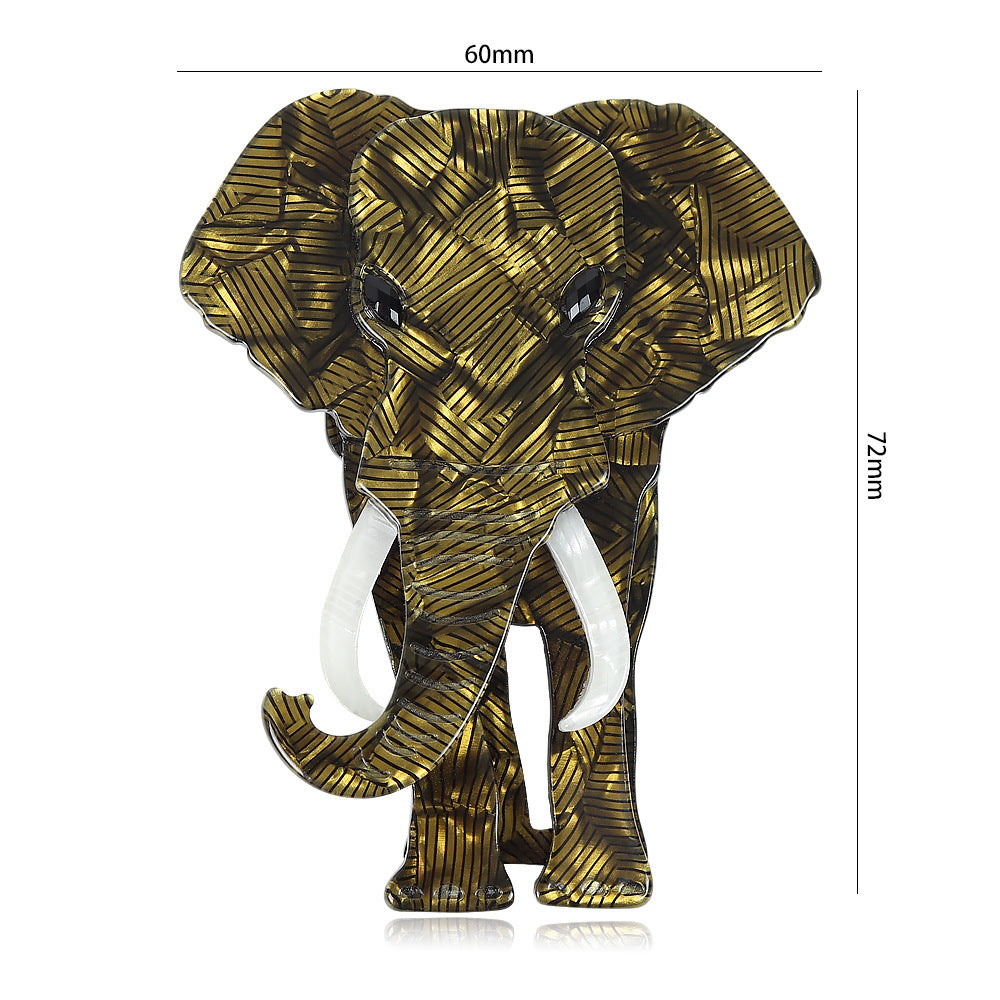 Acrylic Elephant Brooch PA5881 - view 6