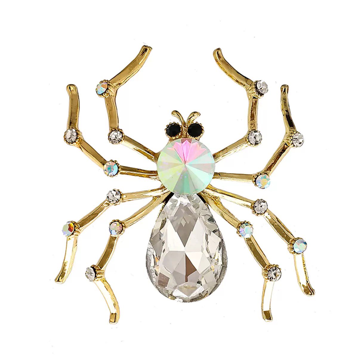 Spider Alloy Rhinestone Brooch  PA5920