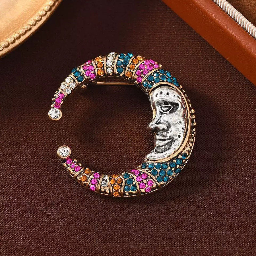 Clown Moon Alloy Brooch PA5926