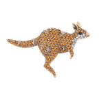 Kangaroo Alloy Rhinestone Brooch PA5927