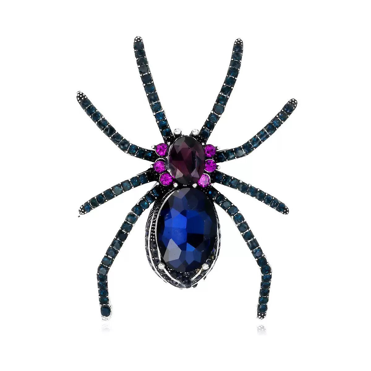 Spider Alloy Rhinestone Brooch PA5936