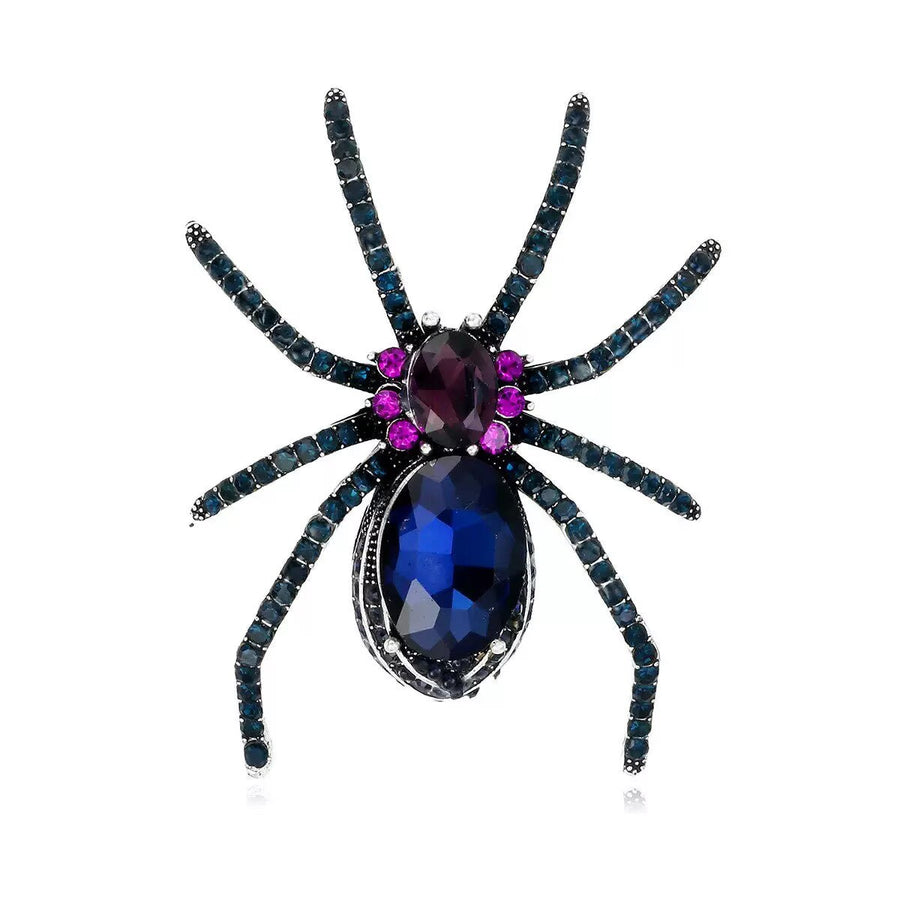 Spider Alloy Rhinestone Brooch PA5936