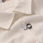 Heart Shaped Alloy Rhinestone Buttons MIS5946 - view 3