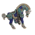 Horse Alloy Rhinestone Brooch PA5963 - view 3