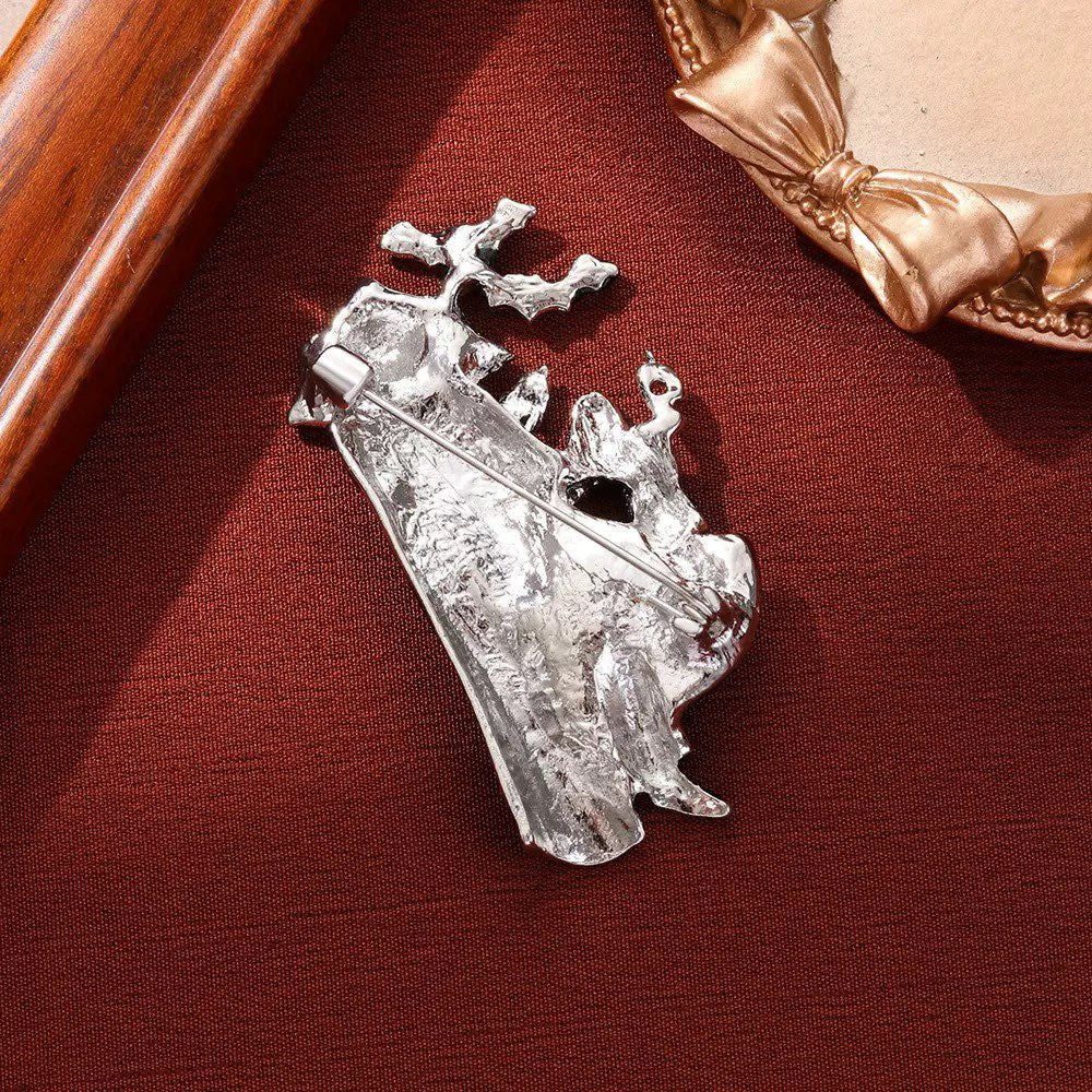 Retro Magician Alloy Rhinestone Brooch PA5964 - view 3