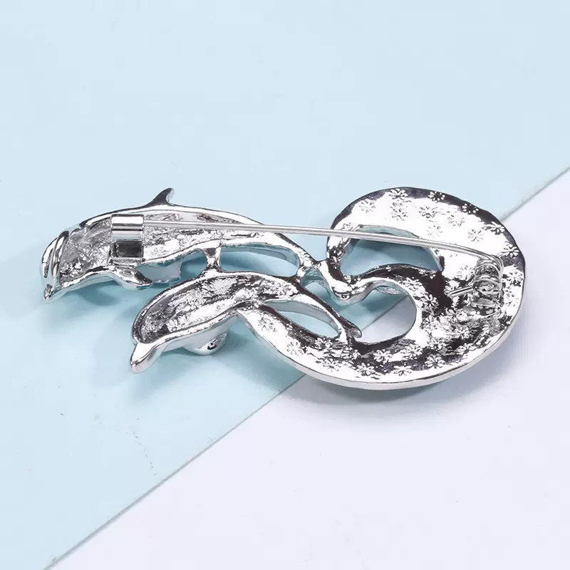 Dolphin Alloy Brooch PA5976